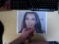 Kim Kardashian Cum tribute
