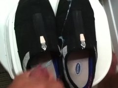 my small cock jizzed on girlfriend shoes