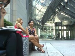 Candid Amazing Legs & Feet Shoeplay by Blonde PT 1