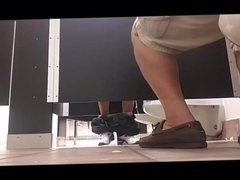 Under stall blow job