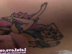Lelu Love-Tattoo Cumshot POV Closeups