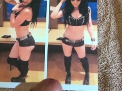 WWE Paige gets Cum Tribute