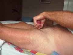 cumming a thick ooozing load