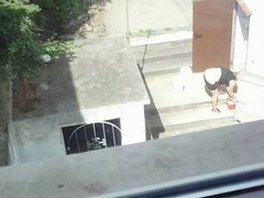 jerking from window to mature woman 2