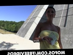 Public Pickups - Sexy Czech girl with a perfect body strips 