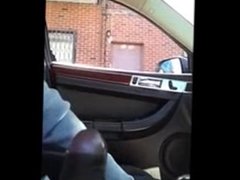  fascinated and gasps when she see bigcock in car flashing