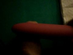 Men cum with vibrator on dick
