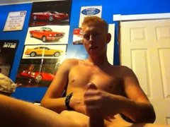 Redhead boy jerk off at webcam