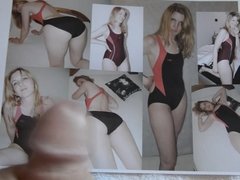 Tribute to cybermat82 Jessica in black and red speedo