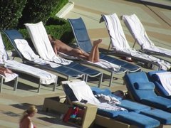 Las Vegas Pool Voyeur - Las Vegas MILF Thong