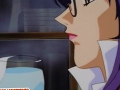 Bondage Japanese schoolgirl anime sucking sti
