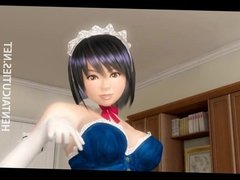 Sexy 3D hentai maid gets pounded