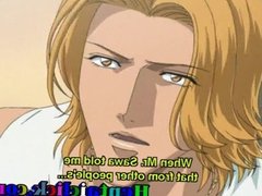 Handsome anime gay kissed and hardcore fucked