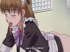 Slutty hentai maid gets toyed and fucked