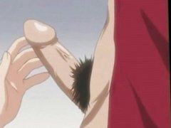 Anime babe gets butt fingered