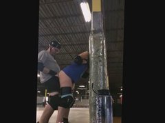 Skaters fast sex in public park