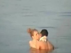 Amateur couple fucking in the lake