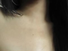 Perky tits ladyboy sweetie Den jacks off