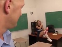 Sexy Cheerleader Slut Fucking Her Teacher