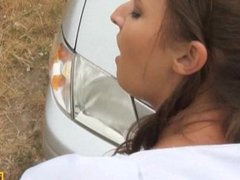 Runaway bride Amirah Adara sex in a car