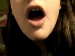 Amateur blowjob with cumshot and swallow