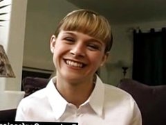 Teen fucks in schoolgirl uniform