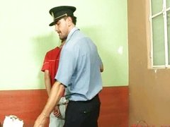 thief caught and fucked by a gay policeman