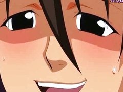 Anime babe masturbating herself
