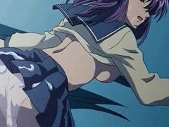 Teen hentai enjoys boobs massage
