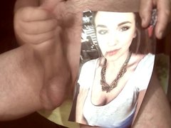 Tribute for kummloverr - cumshot on face and tits