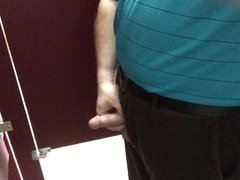 Cock out in Public Bathroom