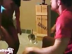 Raven Riley Gives Lucky Bastard a Lap Dance, then fucks him!