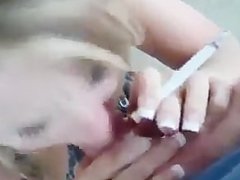 Smoking Blonde fucks dude