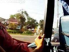 Public Blowjob in a Public Bus