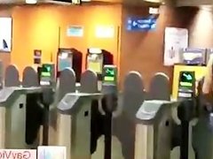 Guy gets fucked in metro part2