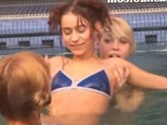 Three polish teenies in the pool
