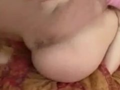 Hot teen playing with big dick