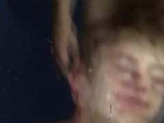 Nasty interracial gay gets a cumshot