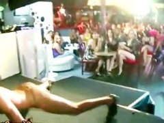 Hot male strippers get dicks sucked by hot babes at party