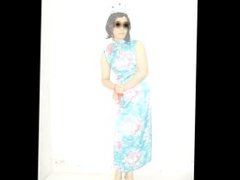 Qipao bondage of Hong Kong t-girl Boylady Shirley