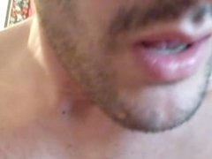 Amateur Straight Guy SUCKS OWN COCK and SPREADS ASS ...HOLY SHIT !! Hot !!