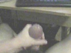 Guy's masturbation session, with pulsing orgasm