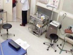 Petite hot asian undresses in doctors office