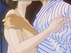 Hentai teen couple in bed