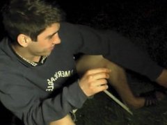 Night Handjob in a Public Campground