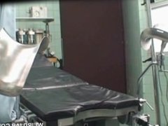 Hot asian getting pussy checked at the doctor squirts