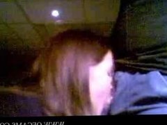 Girlfriend sucks my dick on webcam luxu