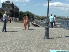 Rachel and Tara naked on public streets