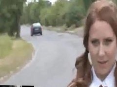 Abbi schoolgirl -hitchhike