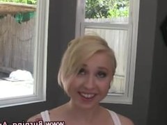 Blonde emo slut gets a mouthful